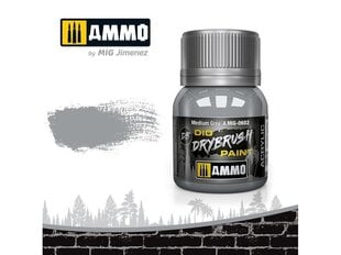 AMMO MIG - DRYBRUSH Medium Grey, 40ml, 0602 hind ja info | Kunstitarbed, voolimise tarvikud | hansapost.ee