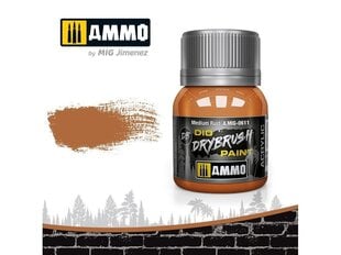 AMMO MIG - DRYBRUSH Medium Rust, 40ml, 0611 hind ja info | Kunstitarbed, voolimise tarvikud | hansapost.ee