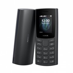 Kahjustatud pakendiga toode. Nokia 105 (2023) TA-1569 Single SIM Charcoal hind ja info | Mobiiltelefonid, foto- ja videotooted defektiga pakendis | hansapost.ee