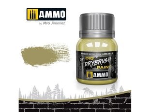 AMMO MIG - DRYBRUSH Medium German Yellow, 40ml, 0617 hind ja info | Kunstitarbed, voolimise tarvikud | hansapost.ee