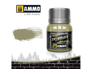 AMMO MIG - DRYBRUSH Medium Green, 40ml, 0606 hind ja info | Kunstitarbed, voolimise tarvikud | hansapost.ee