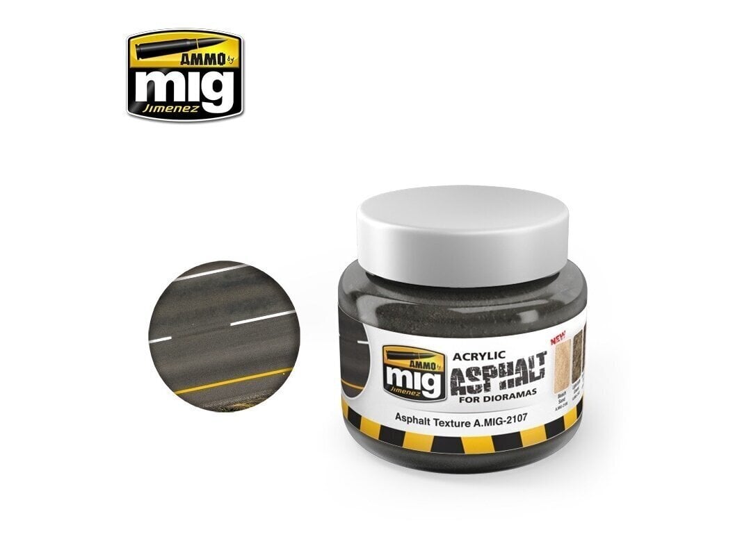 Ammo Mig - Asphalt Texture Ground, 250 ml Amig2107 hind ja info | Kunstitarbed, voolimise tarvikud | hansapost.ee