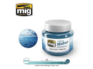 Принадлежности для рисования Ammo Mig Pacific Waters, 250ml., AMIG2201 цена и информация | Принадлежности для рисования, лепки | hansapost.ee