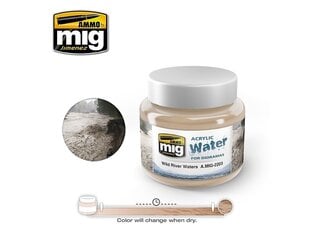 Принадлежности для рисования Ammo Mig Wild River Water, 250ml., AMIG2203 цена и информация | Принадлежности для рисования, лепки | hansapost.ee