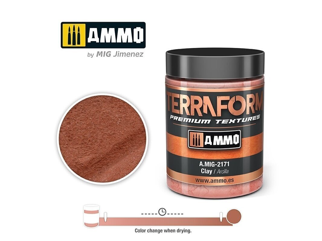 AMMO MIG - TERRAFORM Clay, 100ml, 2171 hind ja info | Kunstitarbed, voolimise tarvikud | hansapost.ee