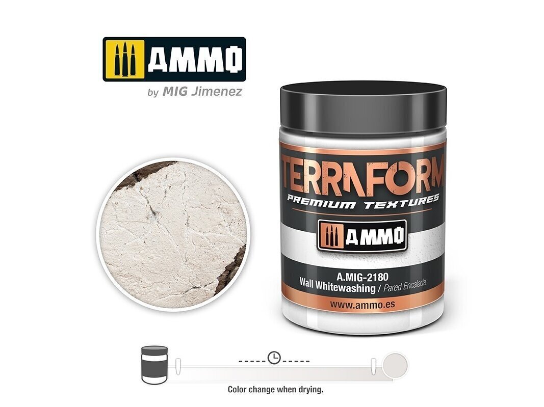 AMMO MIG - TERRAFORM Wall Whitewashing, 100ml, 2180 hind ja info | Kunstitarbed, voolimise tarvikud | hansapost.ee