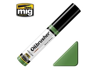 Масляная краска с аппликатором с тонкой кистью AMMO MIG - Oilbrusher - WEED GREEN цена и информация | Принадлежности для рисования, лепки | hansapost.ee