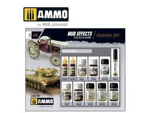 AMMO MIG - MUD EFFECTS. SOLUTION SET. AMIG7807 price and information | Kunstitarbed, voolimise tarvikud | hansapost.ee