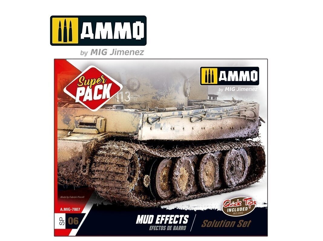 AMMO MIG - MUD EFFECTS. SOLUTION SET. AMIG7807 цена и информация | Kunstitarbed, voolimise tarvikud | hansapost.ee