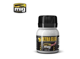 AMMO MIG - ULTRA GLUE - FOR ETCH, CLEAR PARTS & MORE (Liim) 40ml, 2031 hind ja info | Kunstitarbed, voolimise tarvikud | hansapost.ee