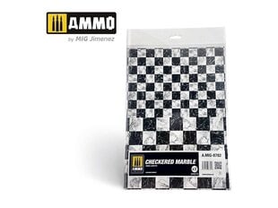 Materjal modelleerimiseks Ammo Mig Checkered Marble, 2 tk, 8782, must/valge hind ja info | Kunstitarbed, voolimise tarvikud | hansapost.ee