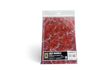 AMMO MIG - материал для моделирования Red Marble. Square die-cut marble tiles 8777 цена и информация | Принадлежности для рисования, лепки | hansapost.ee