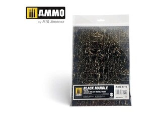 AMMO MIG - материал для моделирования Black Marble. Square die-cut marble tiles 8774 цена и информация | Принадлежности для рисования, лепки | hansapost.ee