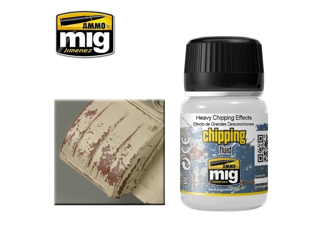 AMMO MIG - HEAVY CHIPPING EFFECTS, 35ml. AMIG2011 цена и информация | Kunstitarbed, voolimise tarvikud | hansapost.ee