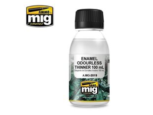 Растворитель для эмали( без запаха) AMMO MIG - ENAMEL ODOURLESS THINNER, 100 мл, AMIG2019 цена и информация | Принадлежности для рисования, лепки | hansapost.ee