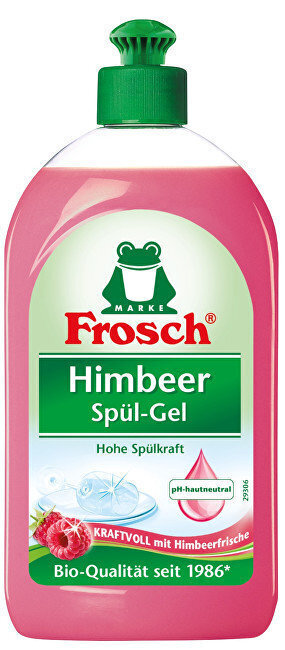 Vaarika lõhnaga nõudepesuvahend Frosch 500ml hind ja info | Puhastusvahendid | hansapost.ee