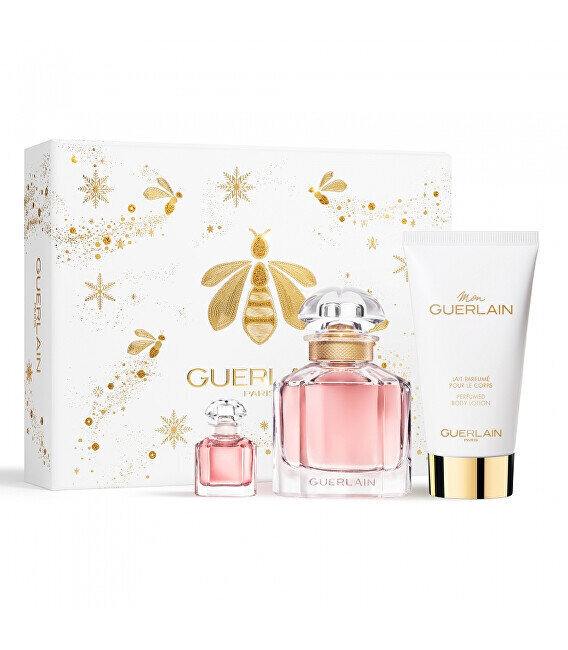 Kosmeetikakomplekt Guerlain Mon Guerlain EDP naistele, Lõhnavesi 50 ml + kehakreem 75 ml + Lõhnavesi 5 ml hind ja info | Parfüümid naistele | hansapost.ee