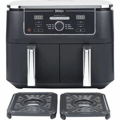 Ninja AF400EU fryer Double 9.5 L Stand-alone 2470 W Hot air fryer Black цена и информация | Фритюрницы | hansapost.ee