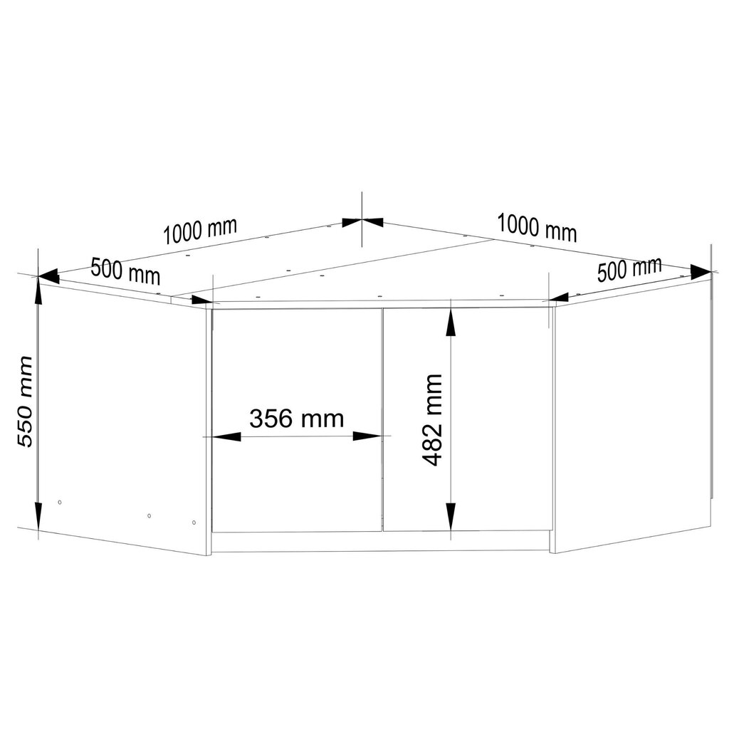 Kapi pealmine Akord S100 valge/hall hind ja info | Kapid | hansapost.ee