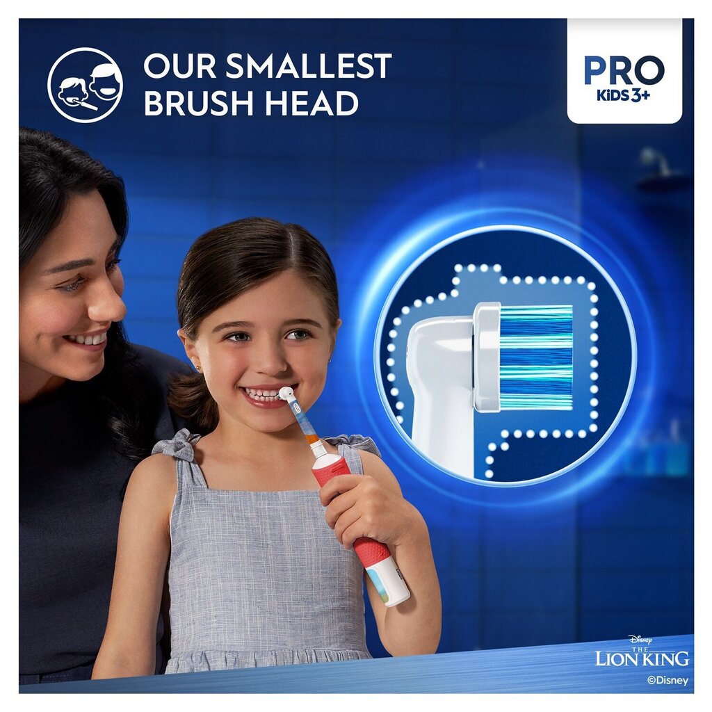 Oral-B Pro Kids 3+ Lion King EB10-8 цена и информация | Elektriliste hambaharjade otsikud | hansapost.ee