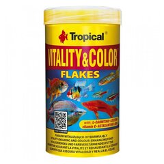 Toit akvaariumi kaladele Tropical Vitality&Color, 500 ml hind ja info | Kalade toit | hansapost.ee