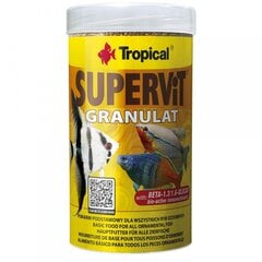 Toit dekoratiivkaladele Tropical Supervit Granulat, 250 ml hind ja info | Kalade toit | hansapost.ee