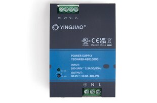 Yingjiao источник питания на DIN-рейку YSDN480, 48В, 480Вт, 10A, IP20 цена и информация | Источник питания | hansapost.ee