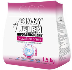 Стиральный порошок Bialy Jelen Kolor, 1,5 кг цена и информация | Моющие средства | hansapost.ee