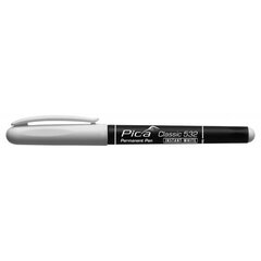 Marker PICA Classic ümar 1-2mm, valge (1/tk pakk) BLISTER цена и информация | Ручной инструмент, 18 В 125 мм бесщеточная угловая шлифовальная машина для Makita Cordless, замена литий-ионного аккумулятора | hansapost.ee