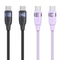 Usams Kabel U85 USB-C na USB-C 100W 1.2m PD Fast Charging fioletowy|purple SJ632USB03 (US-SJ632) hind ja info | Mobiiltelefonide kaablid | hansapost.ee