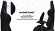 Mänguritool Yumisu 2050 Magnetic Black Pink, must-roosa hind ja info | Kontoritoolid | hansapost.ee