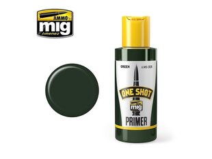 Грунтовка AMMO MIG - ONE SHOT PRIMER - GREEN2028 , 60 мл цена и информация | Принадлежности для рисования, лепки | hansapost.ee