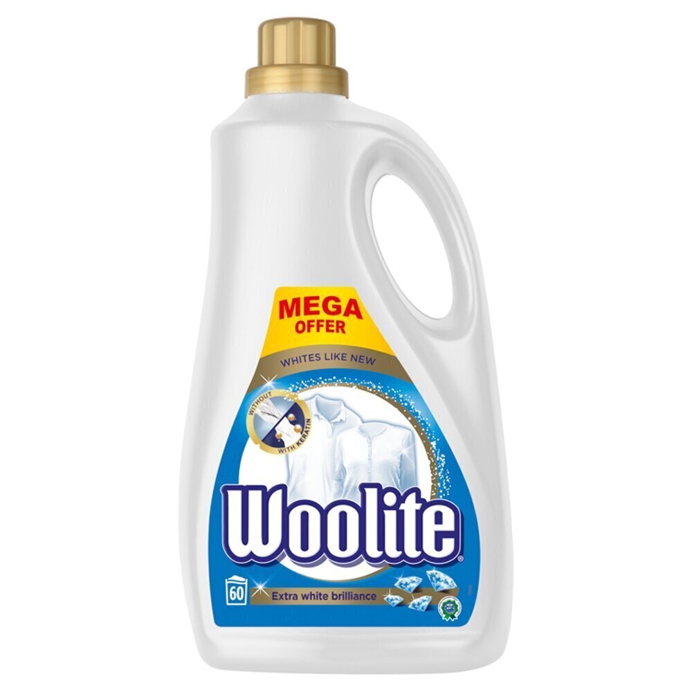 WOOLITE Extra White Briliance 3,6 l pesugeel hind ja info | Pesuvahendid | hansapost.ee