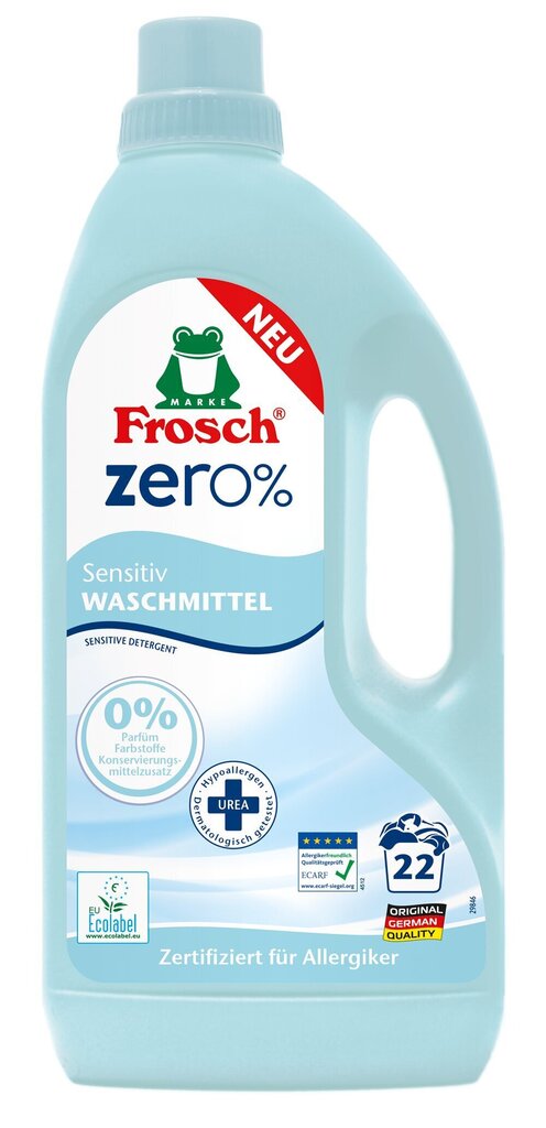 Vedel pesuaine Frosch Zero 1500ml цена и информация | Pesuvahendid | hansapost.ee