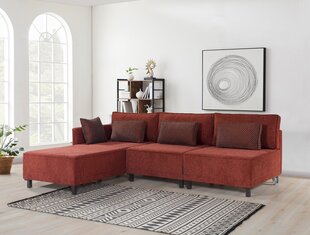 Pehme nurgadiivan Asir Matris, punane price and information | Corner sofas and corner sofa beds | hansapost.ee