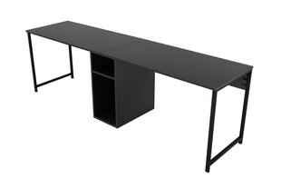 Kirjutuslaud Twin Study Desk, hall цена и информация | Компьютерные, письменные столы | hansapost.ee