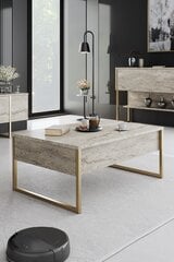 Кофейный столик Luxe Travertine, бежевый цвет цена и информация | Журнальные столики | hansapost.ee