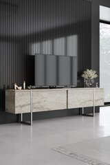 ТВ столик Luxe Travertine, бежевый цена и информация | Тумбы под телевизор | hansapost.ee