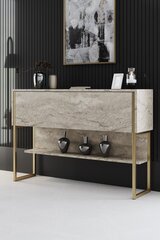 Консоль Luxe Travertine, золотистая цена и информация | Столы-консоли | hansapost.ee