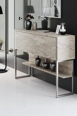 Консоль Luxe Travertine, серебристая цена и информация | Столы-консоли | hansapost.ee