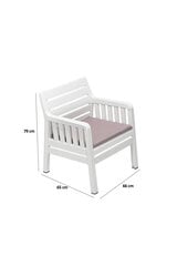 Välitool Asir Lara Tekli Koltuk, valge price and information | Garden chairs, balcony chairs | hansapost.ee