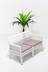 Välipink Asir Lara Ikili Koltuk, valge price and information | Garden benches | hansapost.ee