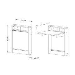 Puhvetkapp Bracketed Travertine, pruun price and information | Vitriinid | hansapost.ee