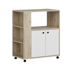 Köögikapp Clara 8866, valge/pruun price and information | Kitchen cabinets | hansapost.ee