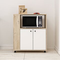 Köögikapp Clara 8866, valge/pruun price and information | Kitchen cabinets | hansapost.ee