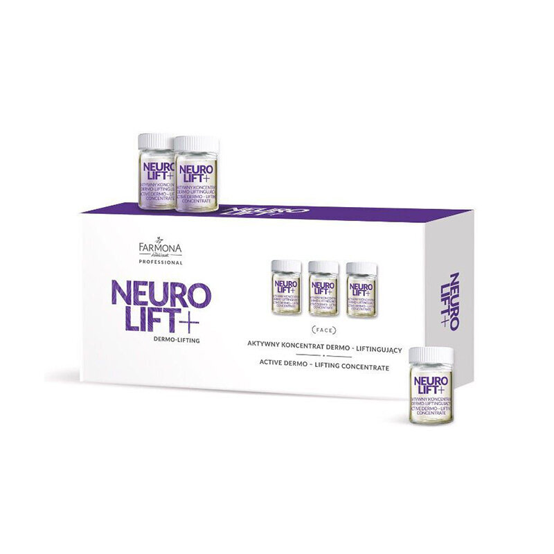 Aktiivne dermolifting-kontsentraat Farmona Neuro Lift+, 10 x 5 ml цена и информация | Näoõlid, ampullid ja seerumid | hansapost.ee