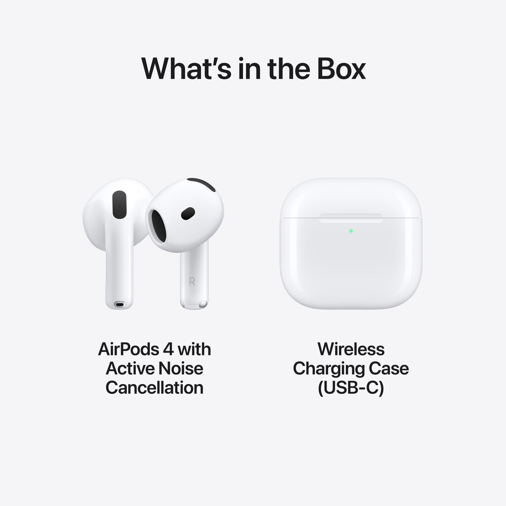 Apple AirPods 4 With Active Noise Cancellation MXP93ZM/A hind ja info | Kõrvaklapid | hansapost.ee