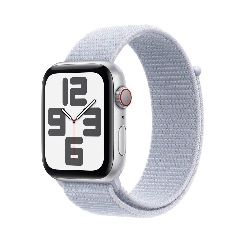 Apple Watch SE GPS + Cellular 40mm Silver Aluminium Case with Blue Cloud Sport Loop MXGE3ET/A hind ja info | Nutikellad, laste nutikellad | hansapost.ee