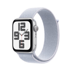 Apple Watch SE GPS 40мм Silver Aluminium Case with Blue Cloud Sport Loop MXEE3ET/A цена и информация | Смарт-часы | hansapost.ee