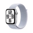 Apple Watch SE GPS 40mm Silver Aluminium Case with Blue Cloud Sport Loop MXEE3ET/A